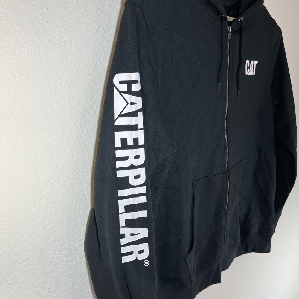 Caterpillar Mens Fleece Graphics Zip Front Hoodie. Color Black. Size 2XL… - Picture 6 of 6